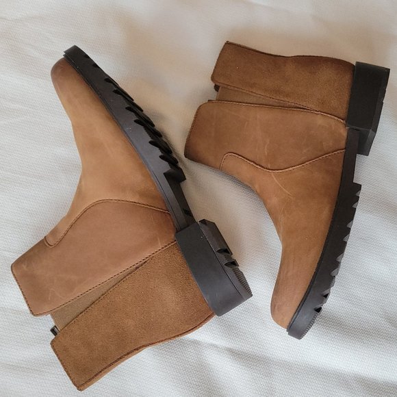 Sorel Emelie II tan suede zip bootie size 9 NWOB - Picture 2 of 12